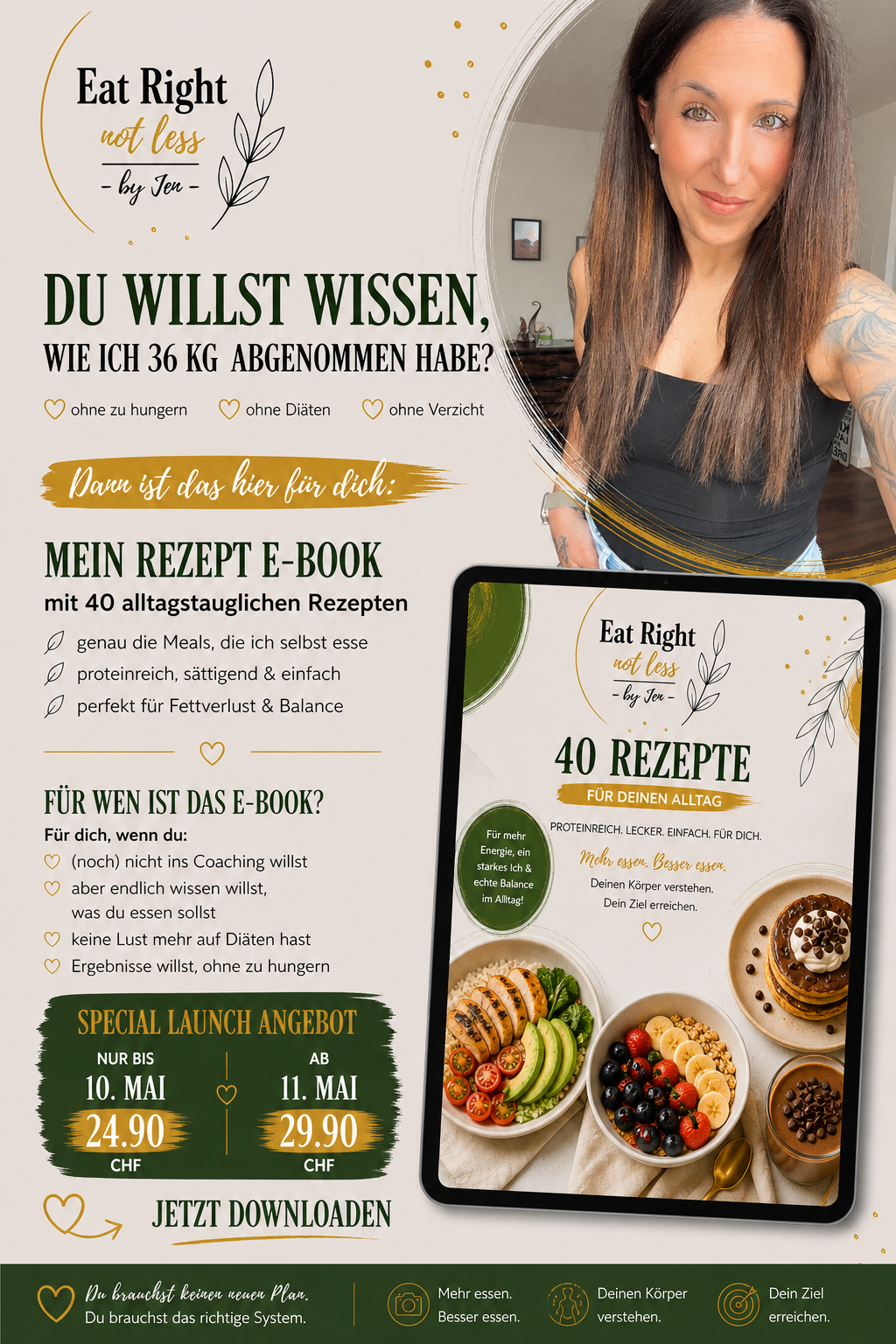 Eat Right Not Less - Dein Einstieg in Balance & Fettverlust