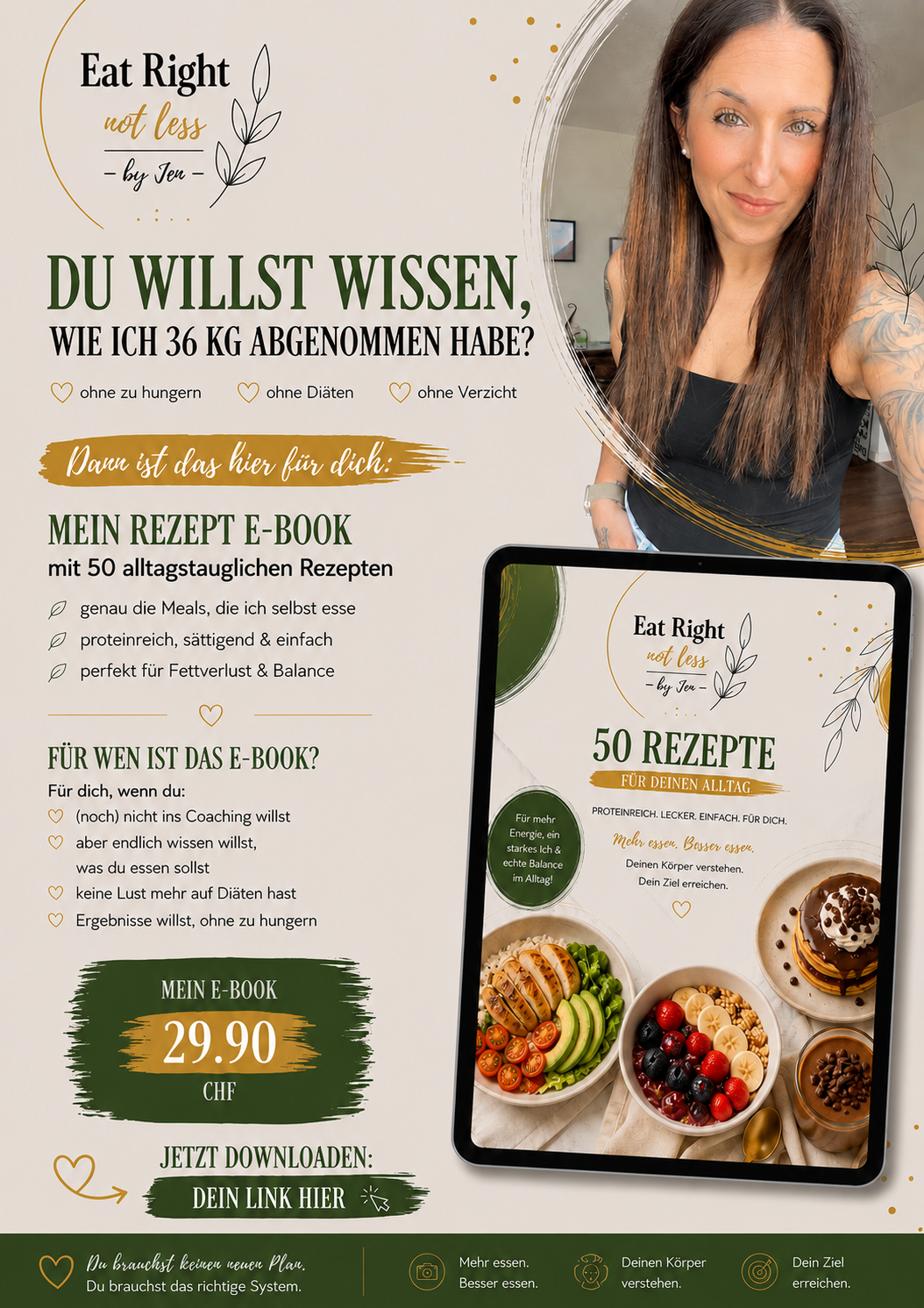 Eat Right Not Less - Dein Einstieg in Balance & Fettverlust